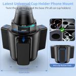 Cup Phone Mount for Car - Adjustable Cradle Holder
