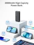 Aonidi 20000mAh Power Bank with Built-In Cables