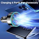 6-in-1 Fast Car Charger for Smartphones