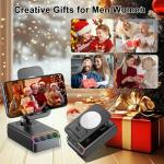 Hupoaf Adjustable Phone Stand with Bluetooth Speaker