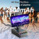 Hupoaf Adjustable Phone Stand with Bluetooth Speaker