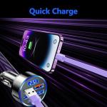 6-in-1 USB C Car Charger Quick Charge Adapter