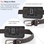 COANJIUO Leather Phone Holster with Card Holder