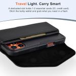 COANJIUO Leather Phone Holster with Card Holder