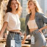 ROCONTRIP Metal Crossbody Phone Lanyard for iPhone