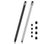 2-Pack 2-in-1 Stylus Pens for Touch Screens