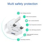 Dual USB UK Wall Charger Plug - 2 Pack