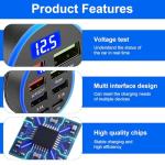 6-in-1 Super Fast Car Charger with LED Display