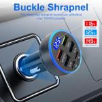 6-in-1 Super Fast Car Charger with LED Display