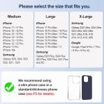 Leather Phone Holster with Magnetic Closure and Belt Clip