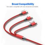 3-in-1 Multi Charger Cable for Smartphones