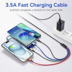 4-in-1 Braided Multi Fast Charging Cable 2-Pack