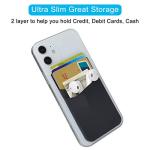 Card Holder Stick-On Wallet for Smartphones - 4 Pack