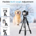 Lightweight 83'' Phone Tripod Stand with Remote
