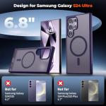 Samsung Galaxy S24 Ultra MagSafe Compatible Case - Dark Purple