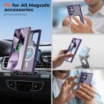 Samsung Galaxy S24 Ultra MagSafe Compatible Case - Dark Purple