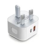 25W Dual Port USB C Fast Charger for iPhone