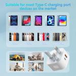25W Dual Port USB C Fast Charger for iPhone