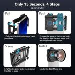 APEXEL ZM100 20X Macro Lens for Smartphones