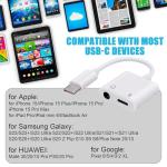 USB C to Aux and Charger Adapter Combo