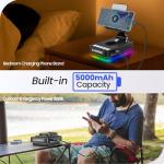 4-in-1 Phone Stand with Bluetooth Speaker & Power Bank