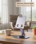 Adjustable Aluminum Phone Stand for iPhone and Android