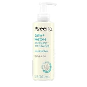 Aveeno Calm + Restore Facial Cleanser for Sensitive Skin