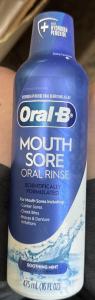 Alcohol-Free Oral-B Mouth Sore Rinse, 16 fl oz