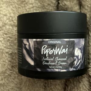 PiperWai Natural Charcoal Deodorant - Vegan & Aluminum-Free