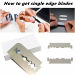 5-Piece Beard Shaping Tool Set with Razor & Scissors