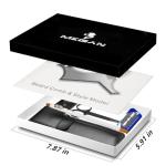 5-Piece Beard Shaping Tool Set with Razor & Scissors