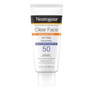 Neutrogena Clear Face Sunscreen for Acne-Prone Skin