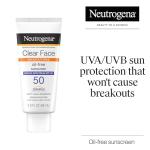 Neutrogena Clear Face Sunscreen for Acne-Prone Skin