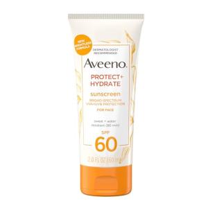 Aveeno Hydrating SPF 60 Sunscreen for Sensitive Skin