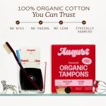 Organic Cotton Super and Regular Tampons 24-Pack