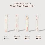 Organic Cotton Super and Regular Tampons 24-Pack