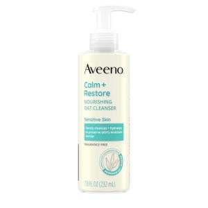 Aveeno Calm + Restore Facial Cleanser for Sensitive Skin