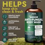 Tea Tree Oil Antifungal Body Wash with Scrubber