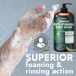 Tea Tree Oil Antifungal Body Wash with Scrubber