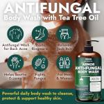 Tea Tree Oil Antifungal Body Wash with Scrubber