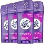 Lady Speed Stick Shower Fresh Antiperspirant, 4 Pack