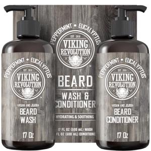 Viking Revolution Beard Wash and Conditioner Set