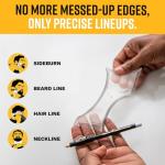 Beard Shaping Tool with Comb and Pencil