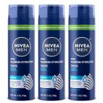 NIVEA MEN Hydration Shave Gel with Aloe Vera 3-Pack