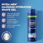 NIVEA MEN Hydration Shave Gel with Aloe Vera 3-Pack