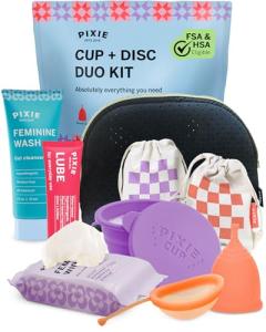 Pixie Menstrual Cup & Disc Duo Kit