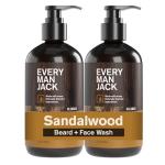 Every Man Jack Sandalwood Beard Wash Duo