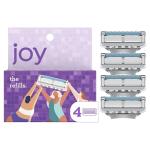 Joy Razor Blade Cartridge Refill for Women - 4 Pack