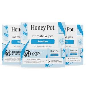 Honey Pot Feminine Wipes - 15 Individually Wrapped