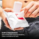 Aqua Scent Whole-Body Deodorant Wipes, 1 Pack